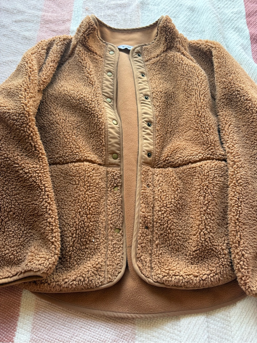 ' Cozy Sherpa Jacket - Tan